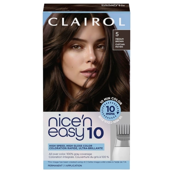 clairol Other - Clairol Nice'n Easy 10 in Medium Brown Hair Color
